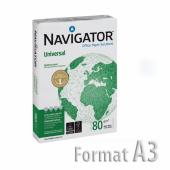 Papīrs NAVIGATOR UNIVERSAL A3 80g/m2, 500 loksnes/iepakojumā