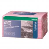 Lupatiņas TORK PREMIUM W8 sistemai,izmēri: 38 x 30 cm., 40gab./iepak., rozā krāsā