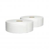 Tualetes papīrs TORK Advanced Jumbo T1, 2 sl, 1800 lapiņas rullī, 9.7 cm x 360 m, baltā krāsā ar lapiņām