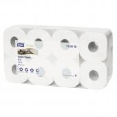 Tualetes papīrs TORK Premium Soft Conventional T4, 3 sl., 250 lapiņas rullī, 9.8 cm x 29.5 m, baltā krāsā, 8 gab./iepak.