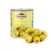Zaļās olīvas pildītas ar citronu SALYSOL, 120g/50g