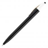 Lodīšu pildspalva CLARO CLICK-CLICK 1.0mm melna, 1 gab/blisterī