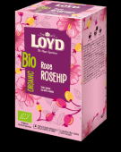 Aromatizēta zāļu-augļu tēja LOYD Rose Rosehip, BIO, 20x2g