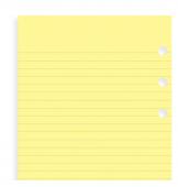 FILOFAX Personal Yellow Ruled Notepaper
