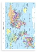 FILOFAX A5 World Map