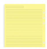 FILOFAX A5 Yellow Ruled Notepaper